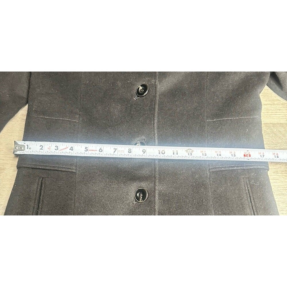 Jones New York Wool Blend Tailored Mid Length Walker Dress Coat Black Women’s/ 8 - Picture 8 of 8